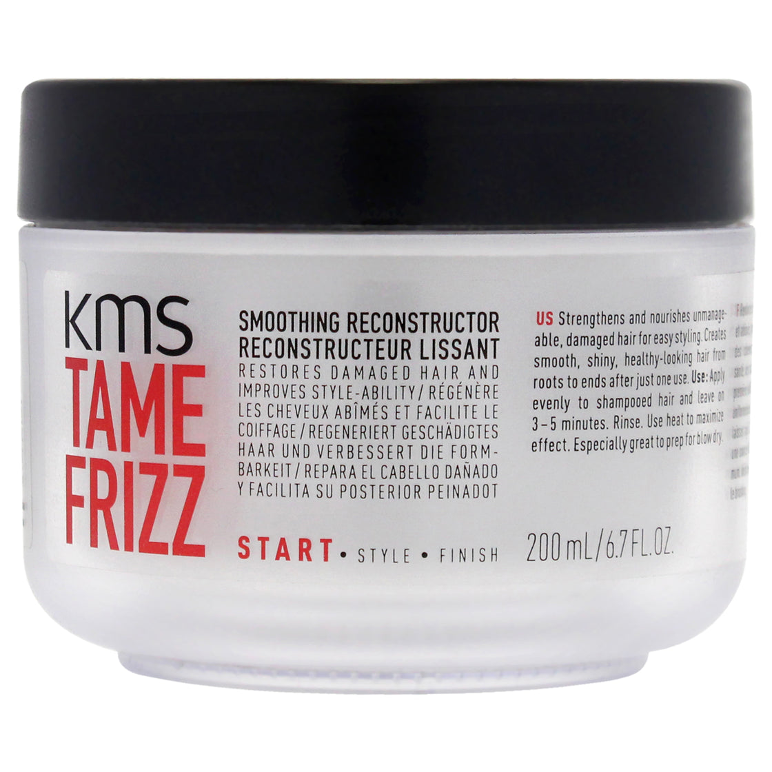 Tame Frizz Smoothing Reconstructor by KMS for Unisex - 6.7 oz Treatment