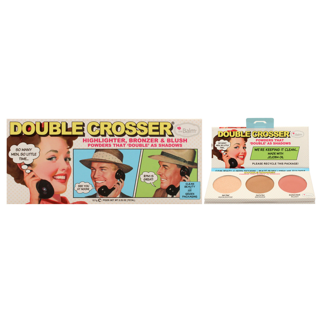 Double Crosser Face Palette by the Balm for Women - 0.29 oz Makeup