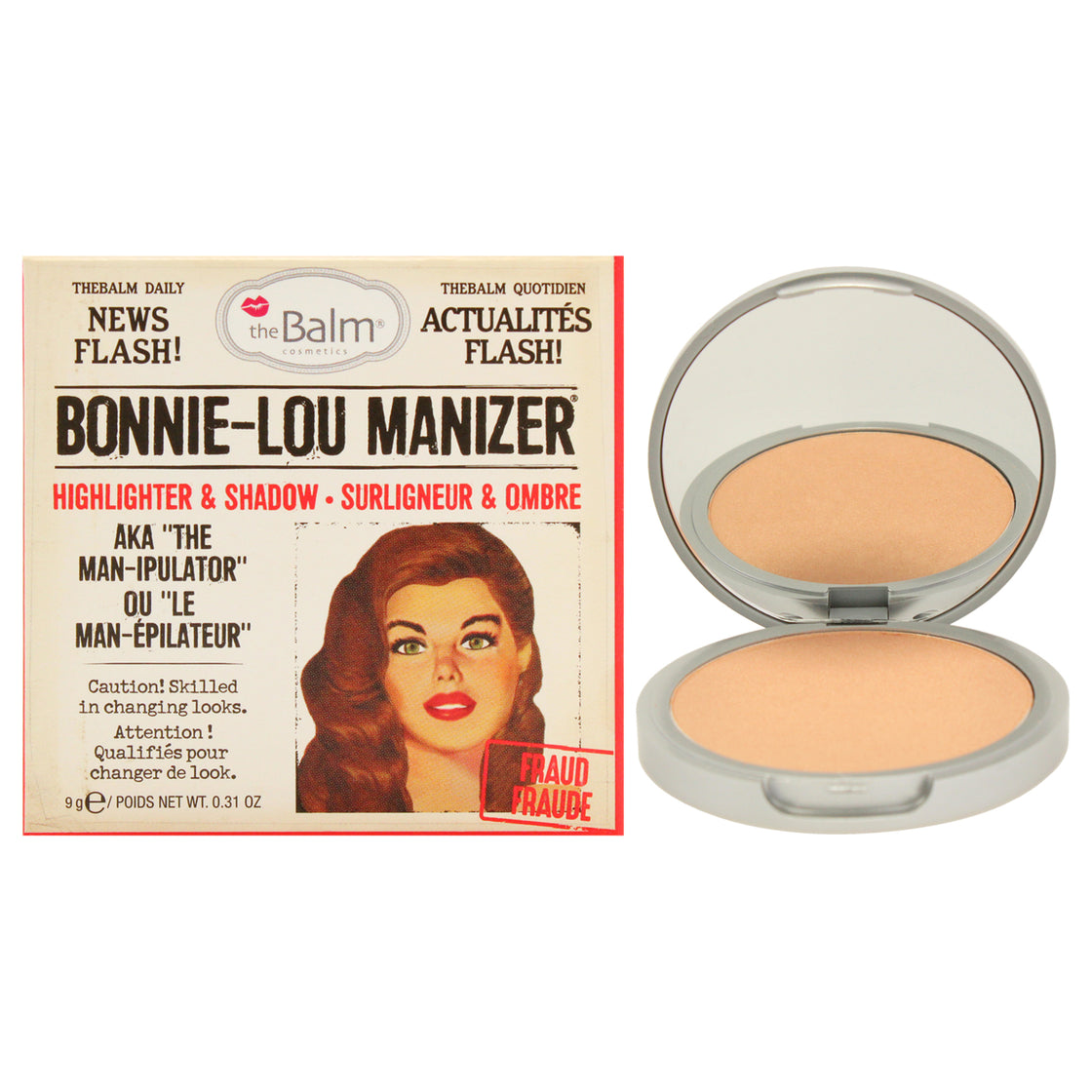 Highlighter and Shadow - Bonnie Lou Manizer by the Balm for Women - 0.31 oz Makeup