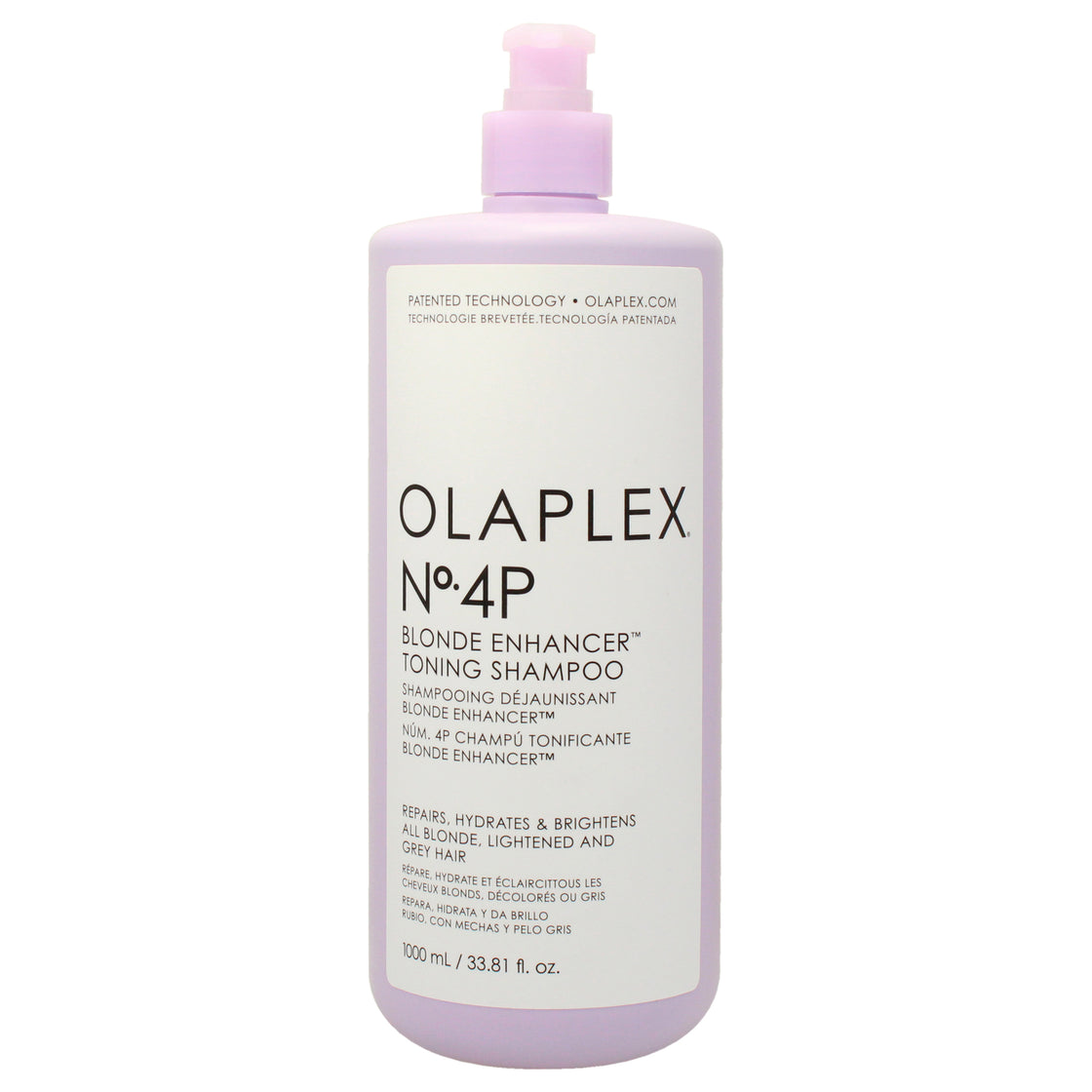 No 4P Blonde Enhacer Toning Shampoo by Olaplex for Unisex - 33.81 oz Shampoo