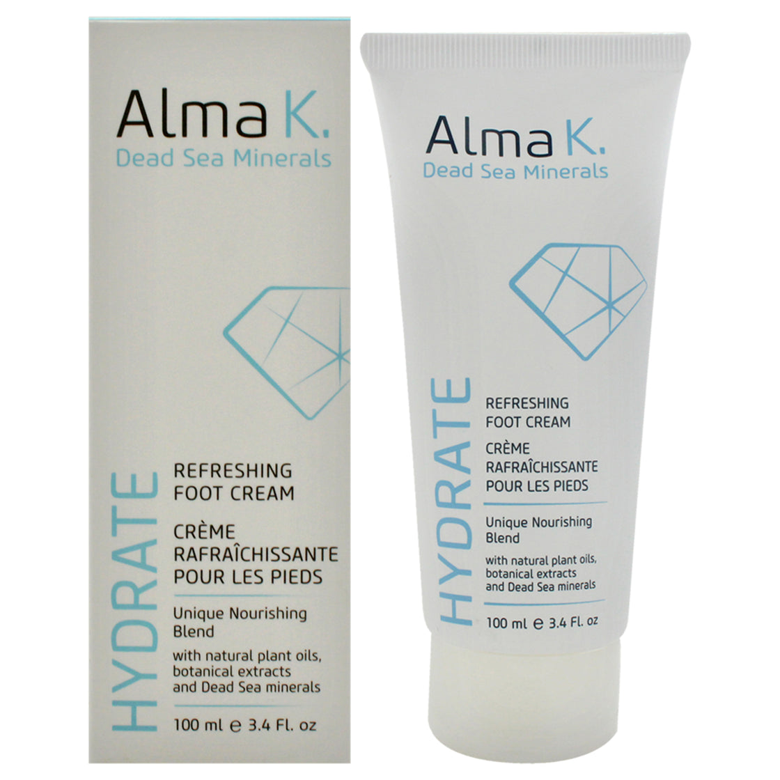 Refreshing Foot Cream by Alma K for Women - 3.4 oz Cream