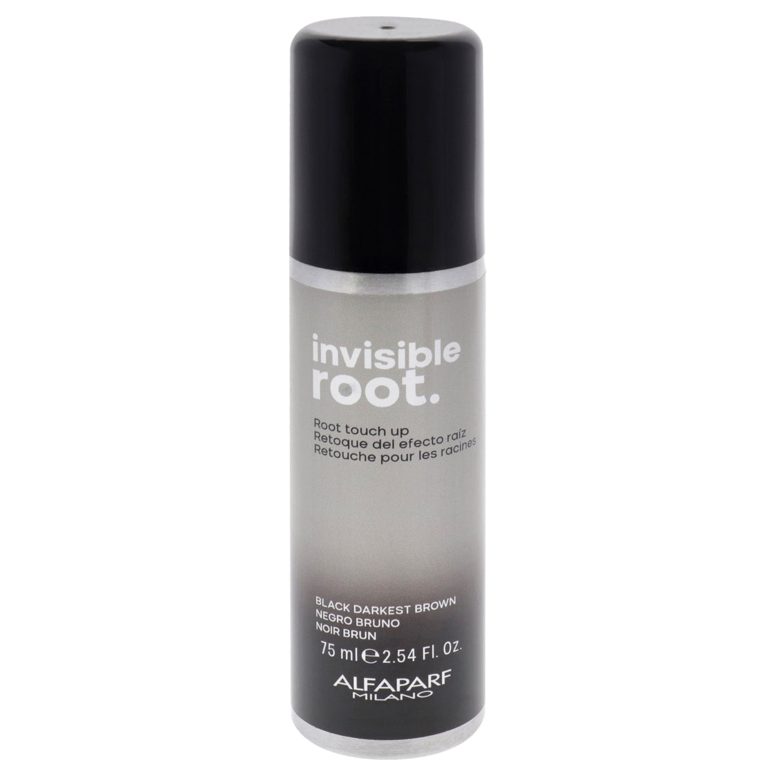 Invisible Root Touch Up Spray - Black Darkest Brown by Alfaparf Milano for Unisex - 2.54 oz Hair Color