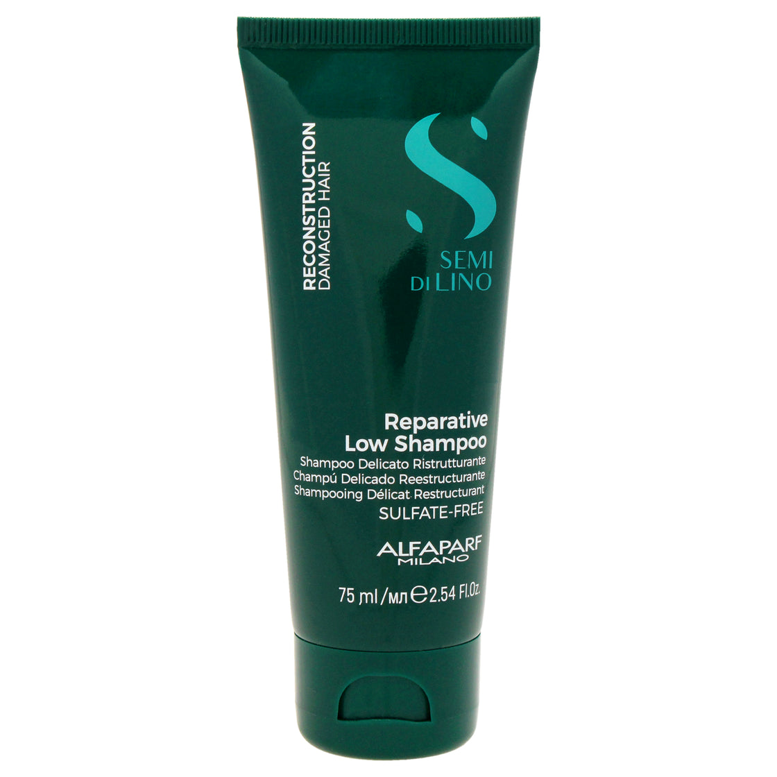 Semi Di Lino Reconstruction Reparative Low Shampoo by Alfaparf Milano for Unisex - 2.54 oz Shampoo