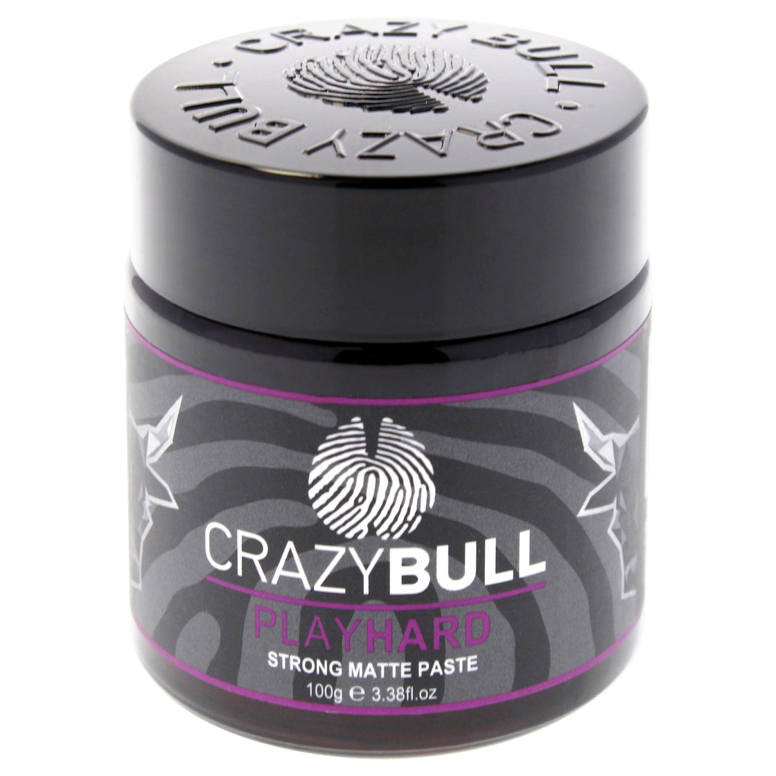 Play Hard Paste - Strong Matte by Crazy Bull Hair for Men - 3.38 oz Paste