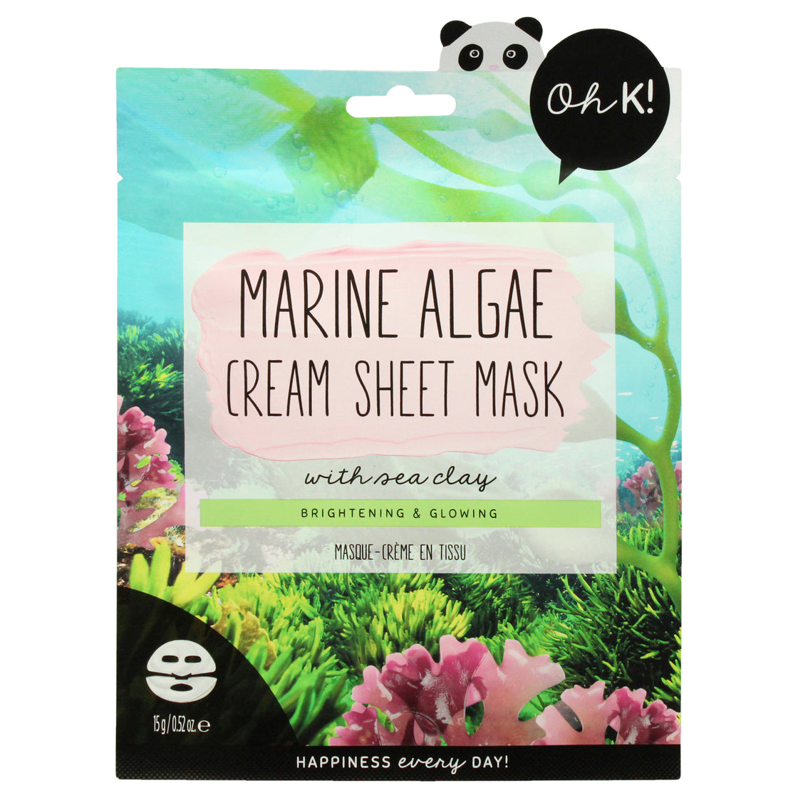 Cream Sheet Mask - Marine Algae by Oh K! for Unisex - 1 Pc Mask