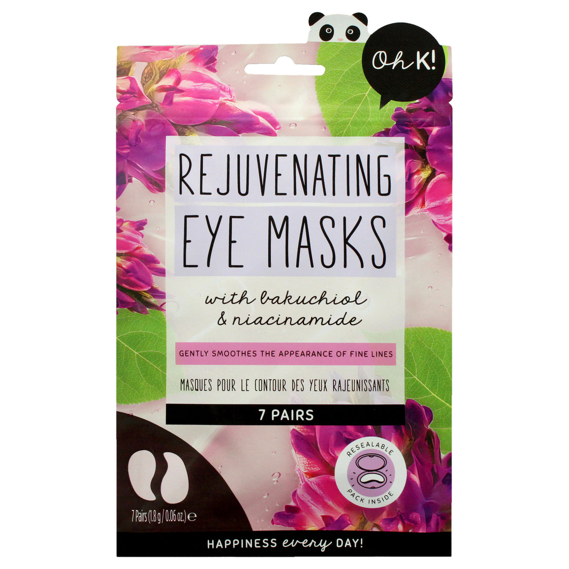 Eye Mask - Rejuvenating by Oh K! for Unisex - 7 Pair Mask