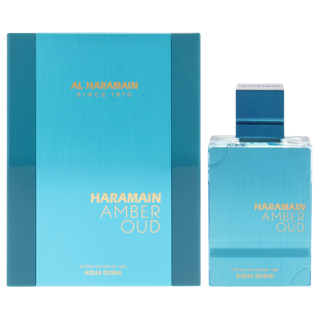 Amber Oud - Aqua Dubai Edition by Al Haramain for Unisex - 2.53 oz Extrait De Parfum Spray