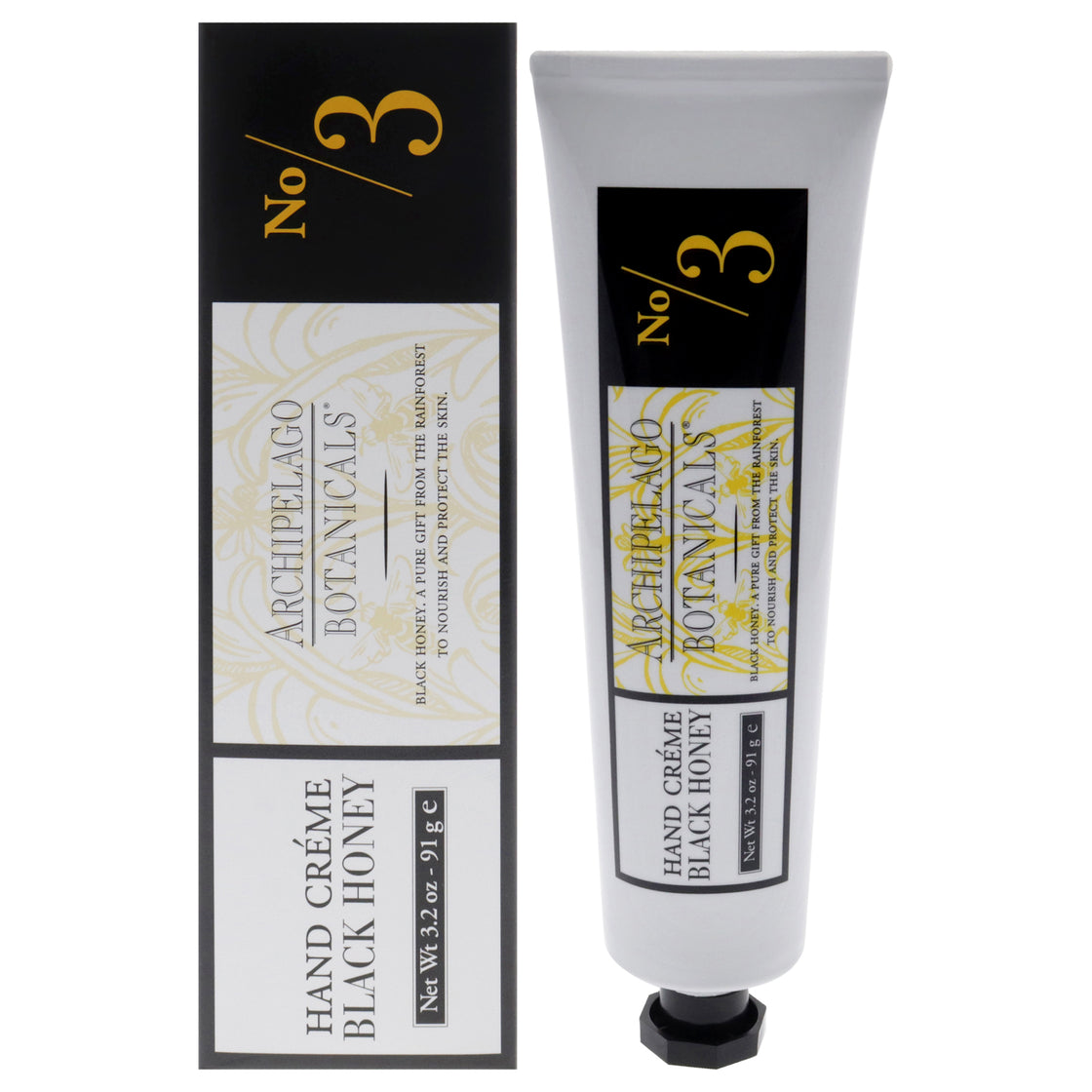 Hand Cream - Black Honey by Archipelago Botanicals for Unisex - 3.2 oz Cream