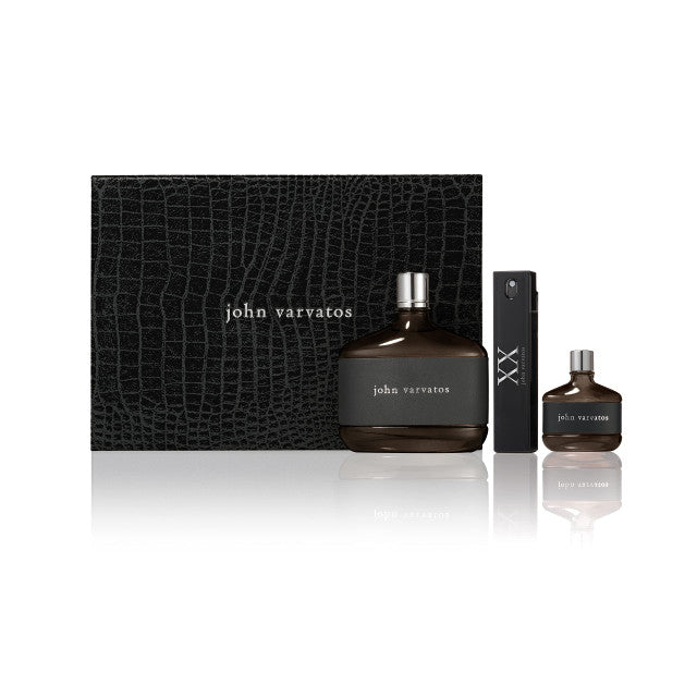 John Varvatos 3 Pcs Set: 4.2 Eau De Toilette Spray + 0.5 Eau De Toilette + Xx 0.57 Eau De Toilette Spray