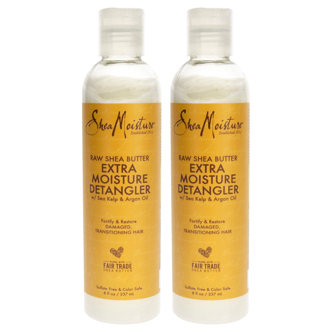 Raw Shea Butter Extra-Moisture Detangler - Pack of 2 by Shea Moisture for Unisex - 8 oz Detangler