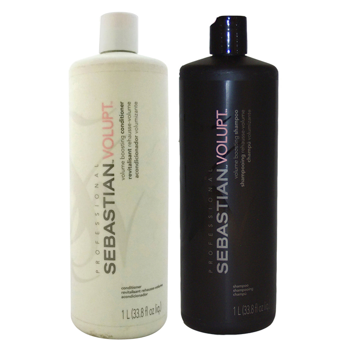 Volupt Volume Boosting Shampoo and Conditioner Kit by Sebastian for Unisex - 2 Pc Kit 33.8oz Shampoo, 33.8oz Conditioner