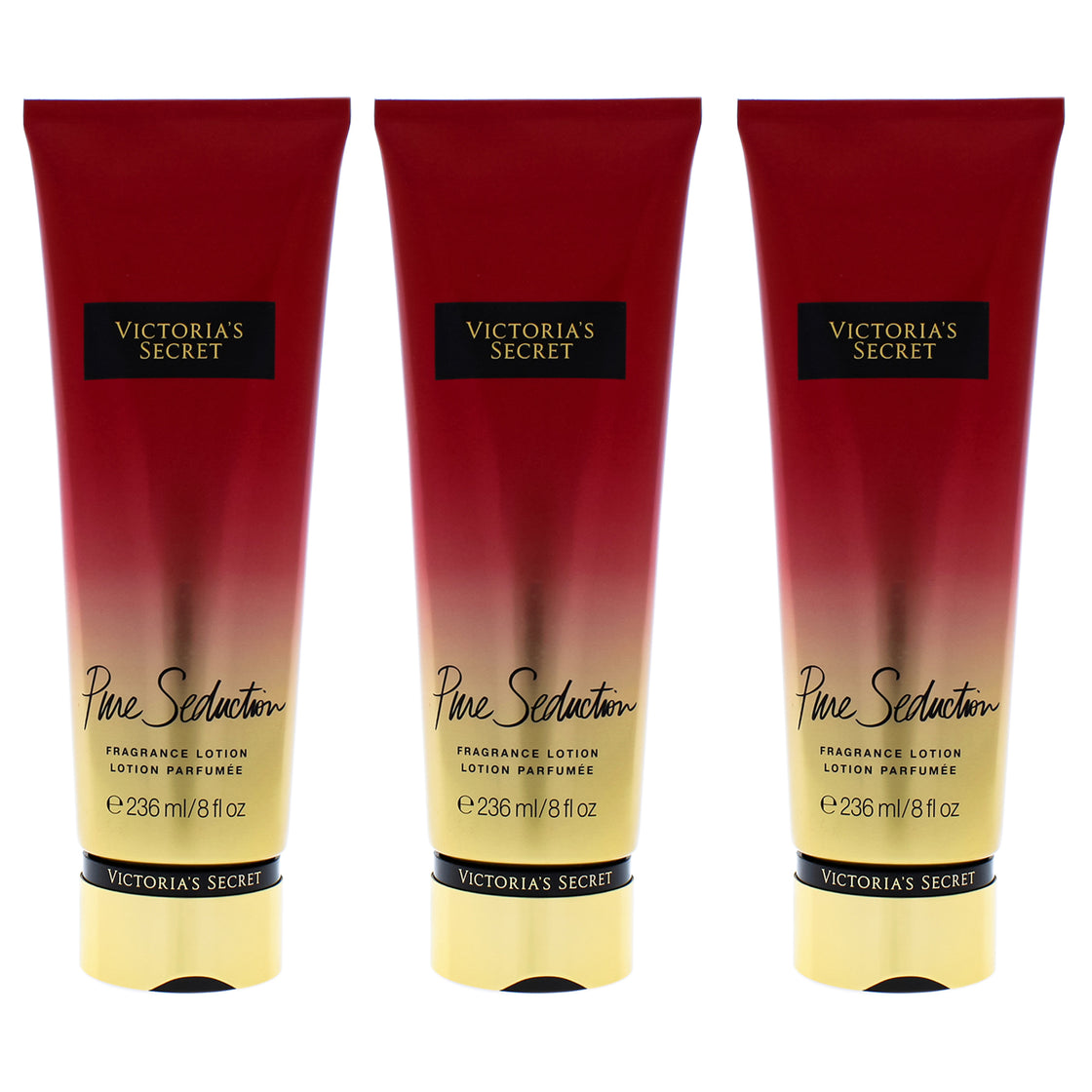 Pure Seduction by Victorias Secret for Women - 8 oz Body Lotion - Pack of 3