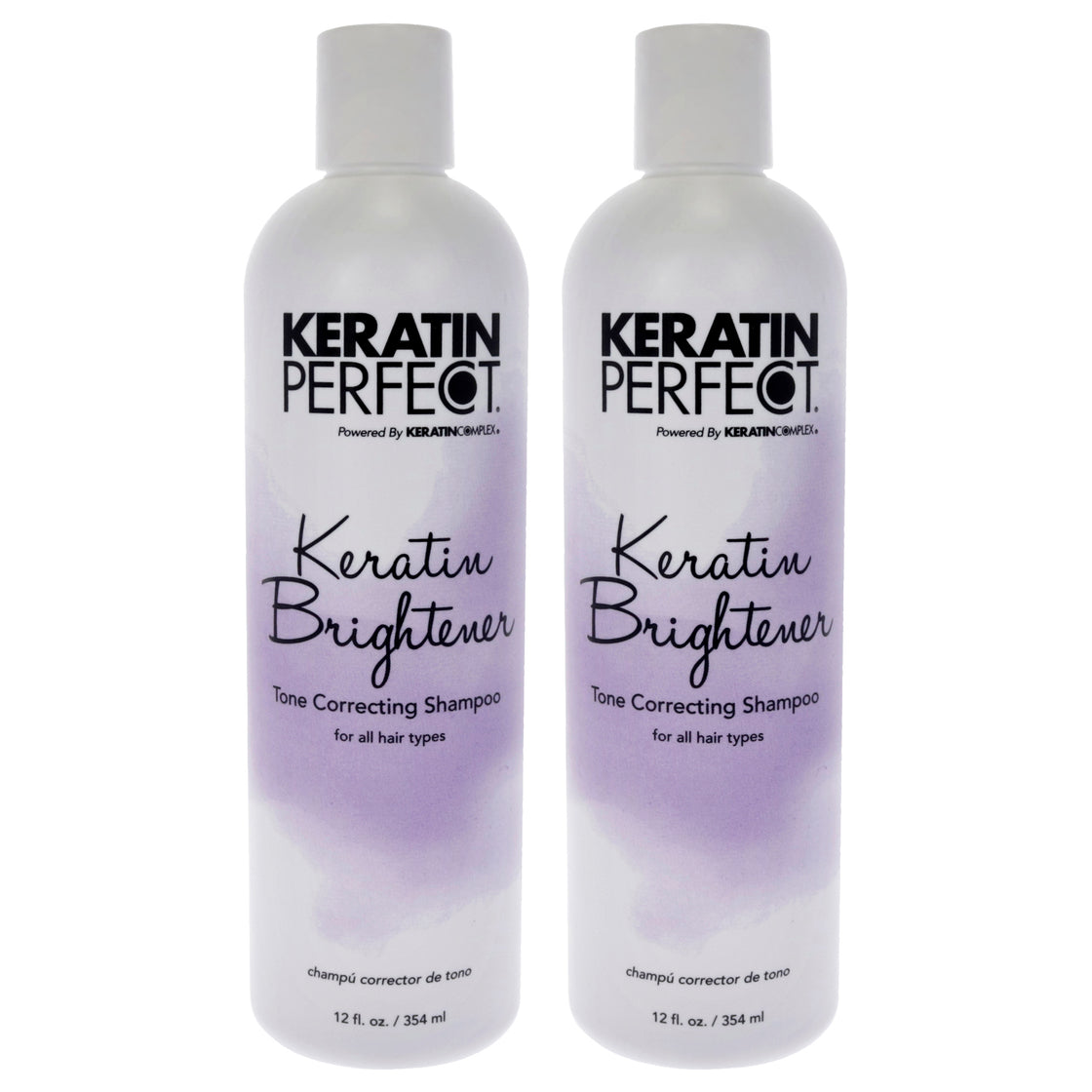 Keratin Brightener Shampoo by Keratin Perfect for Unisex - 12 oz Shampoo - Pack of 2