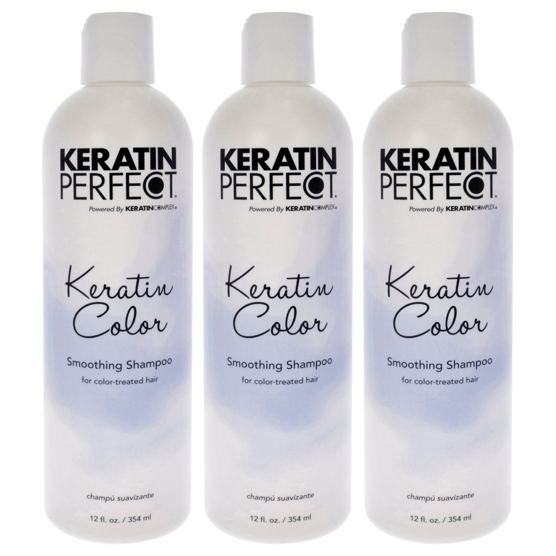 Keratin Color Shampoo by Keratin Perfect for Unisex - 12 oz Shampoo - Pack of 3