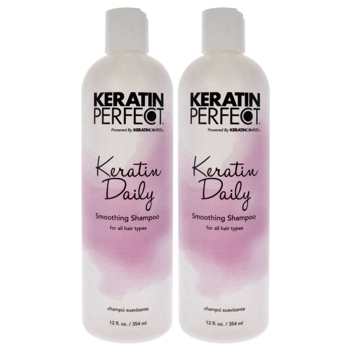 Keratin Daily Shampoo by Keratin Perfect for Unisex - 12 oz Shampoo - Pack of 2