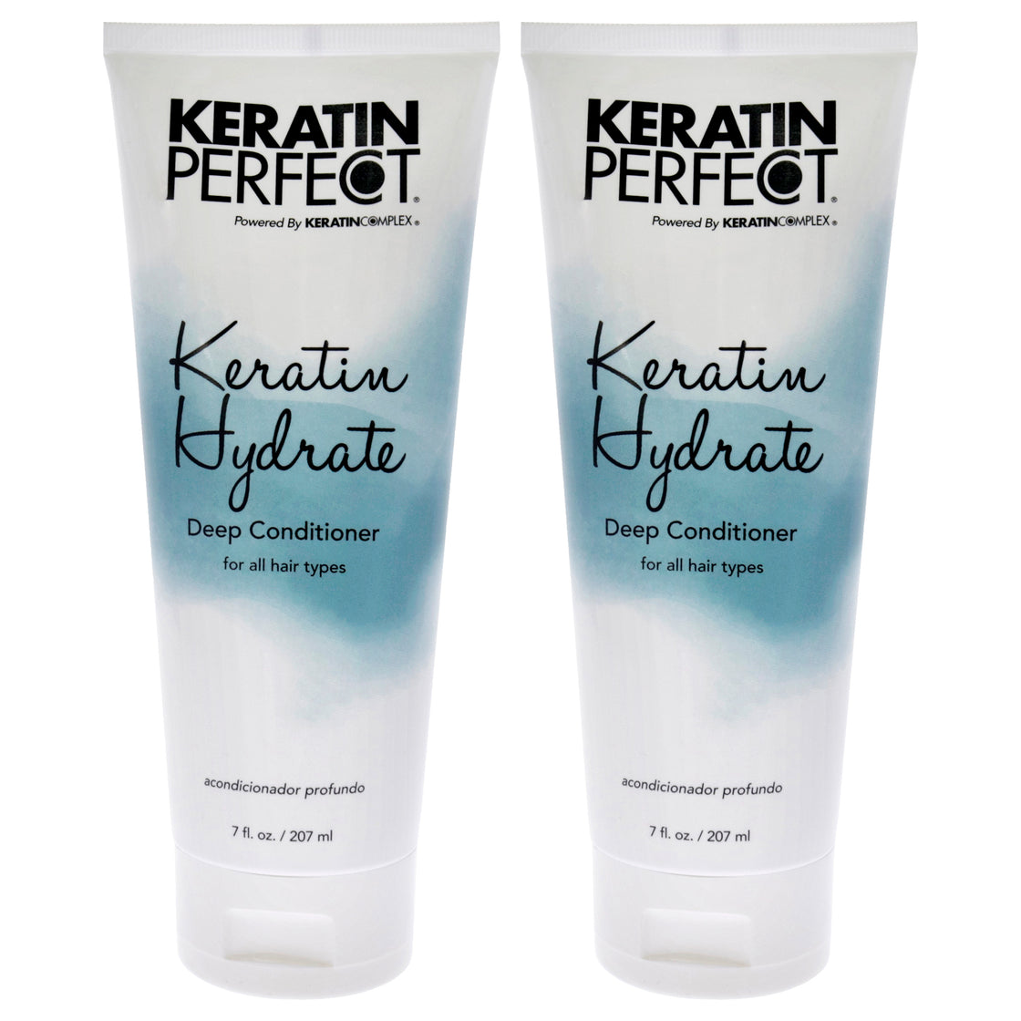 Keratin Hydrate Deep Conditioner by Keratin Perfect for Unisex - 7 oz Conditioner - Pack of 2