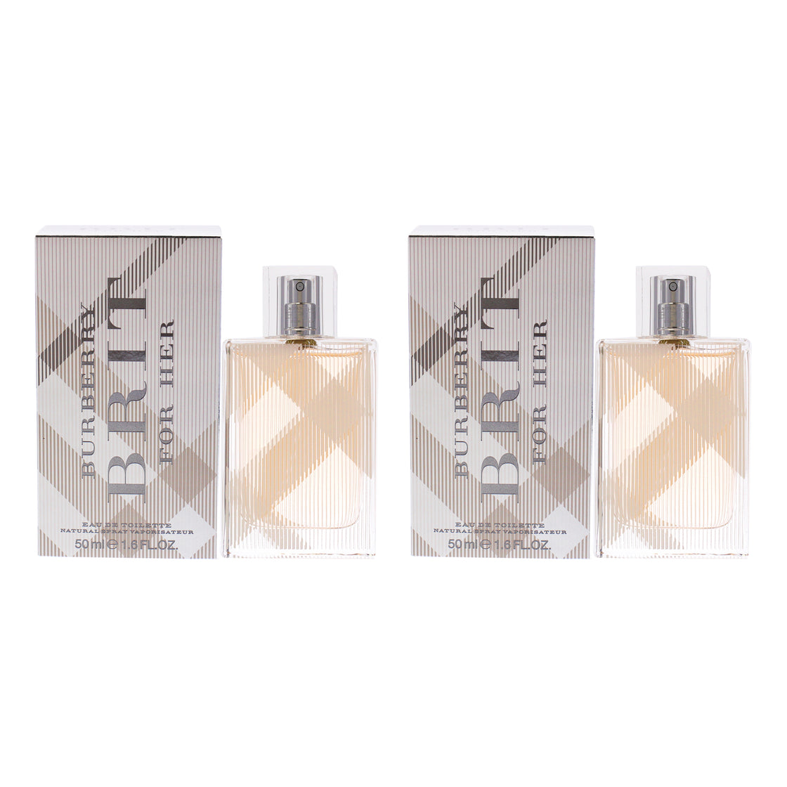 Burberry Brit by Burberry for Women - 1.6 oz EDT Spray - Pack of 2