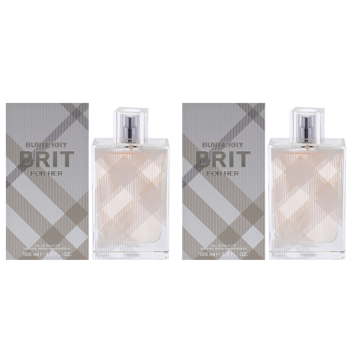 Burberry Brit by Burberry for Women - 3.3 oz EDT Spray - Pack of 2