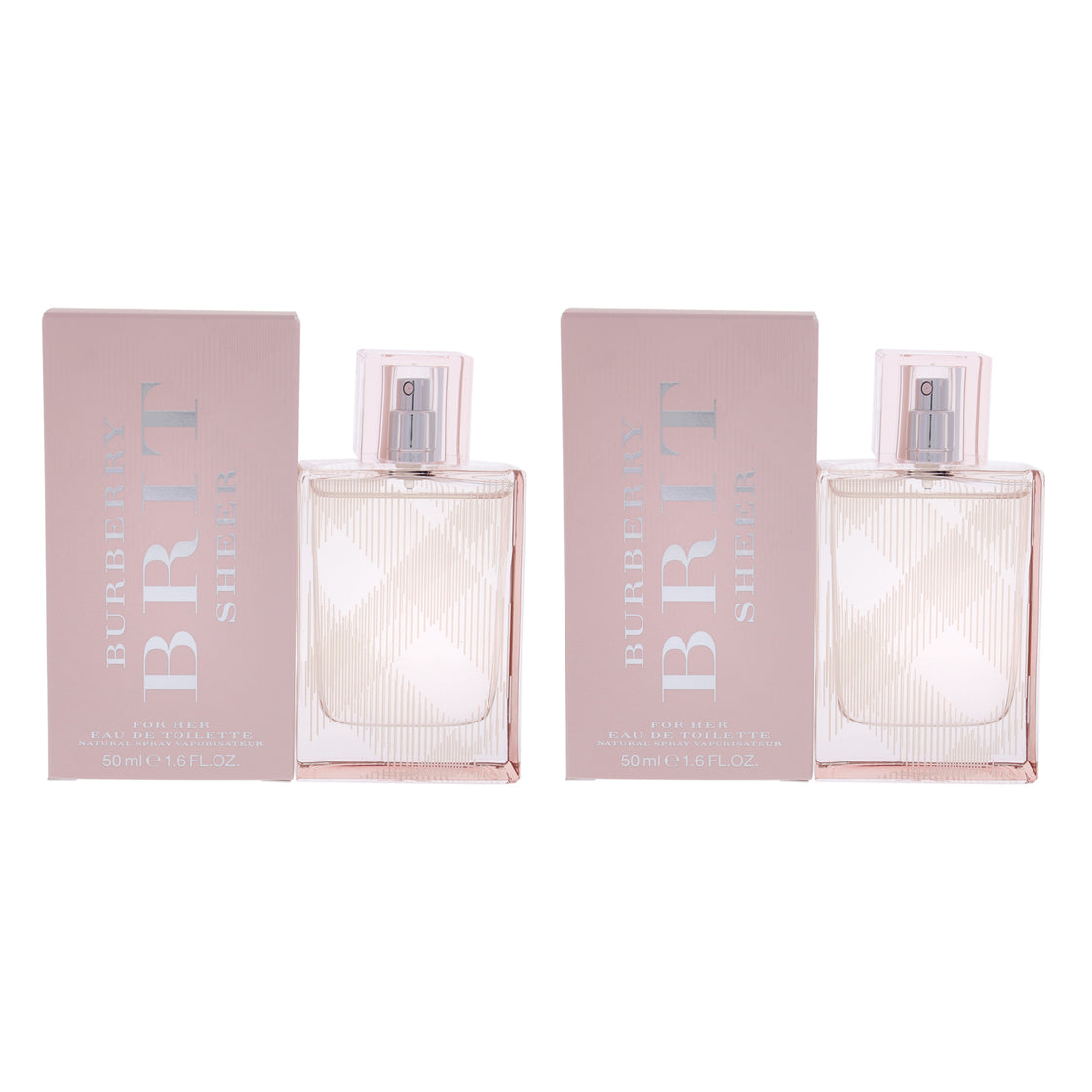 Burberry Brit Sheer by Burberry for Women - 1.6 oz EDT Spray - Pack of 2