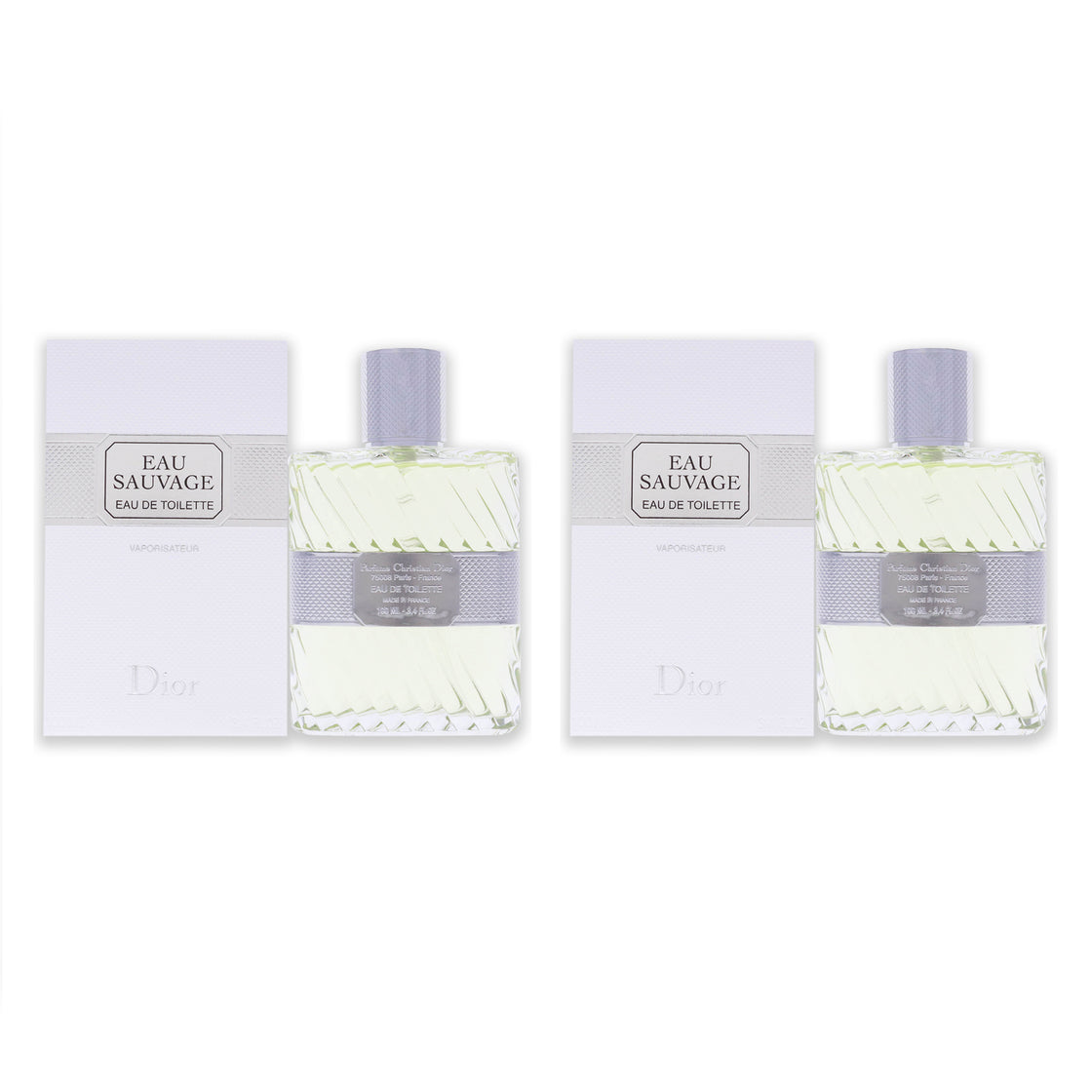 Eau Sauvage by Christian Dior for Men - 3.4 oz EDT Spray - Pack of 2