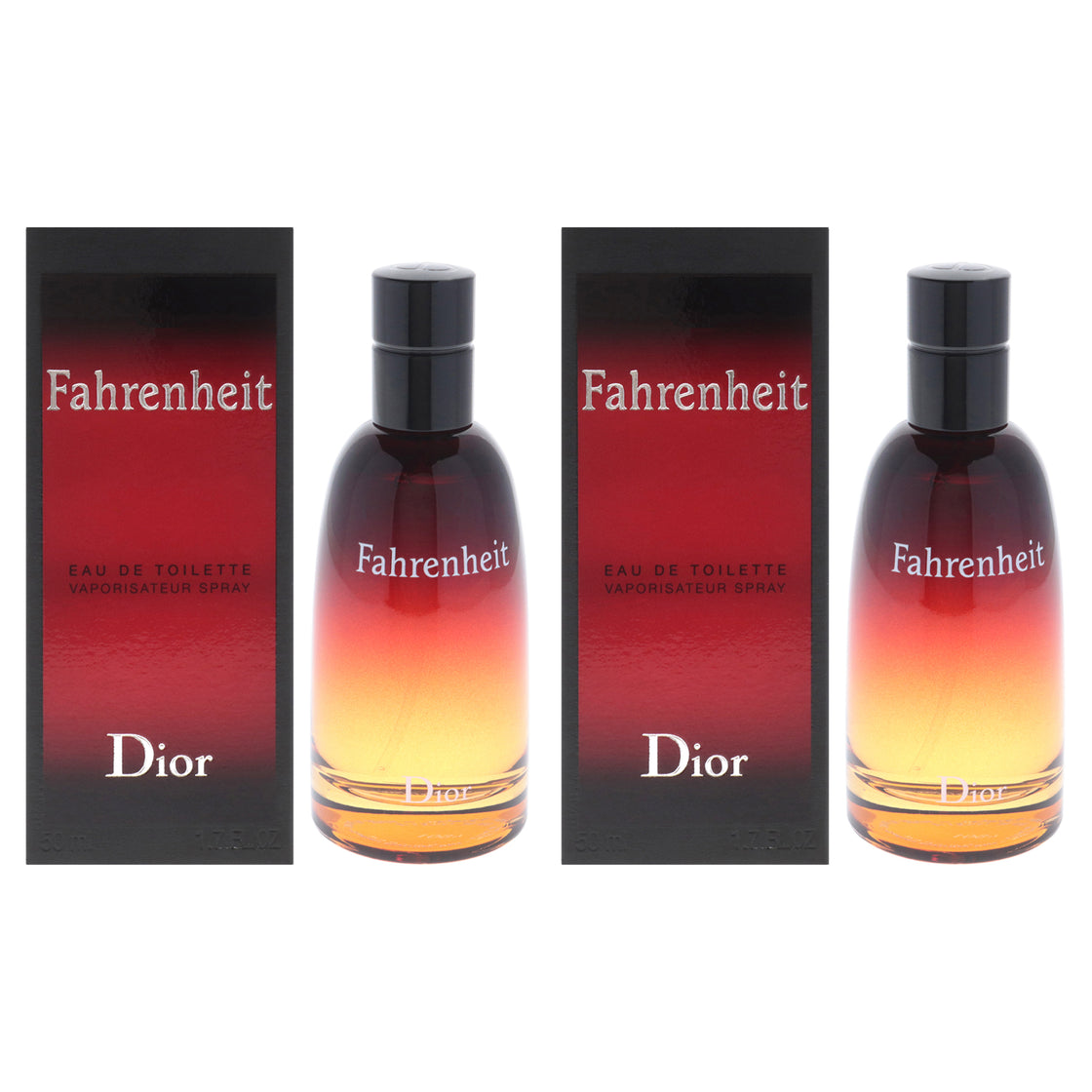 Fahrenheit by Christian Dior for Men - 1.7 oz EDT Spray - Pack of 2