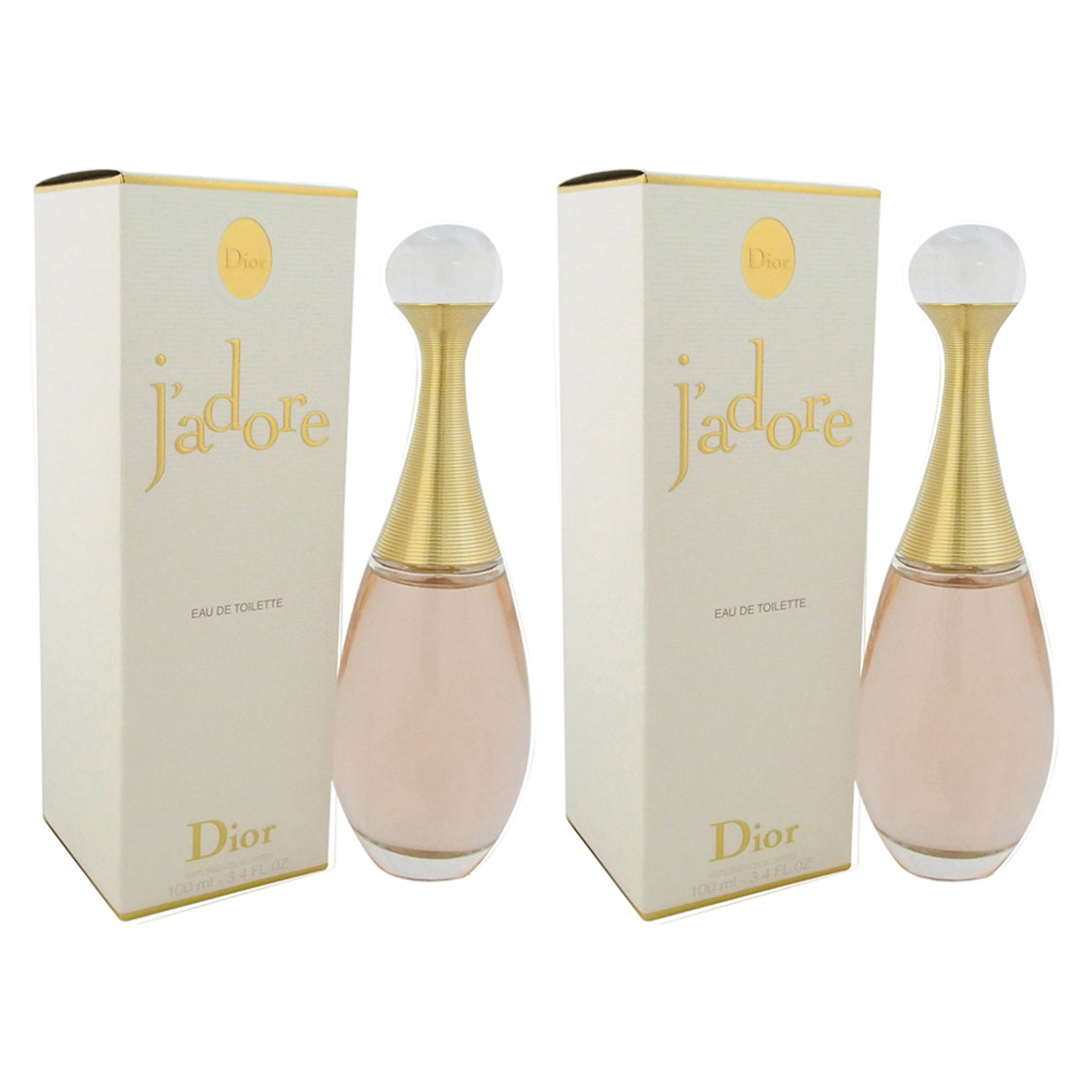 Jadore by Christian Dior for Women - 3.4 oz EDT Spray - Pack of 2