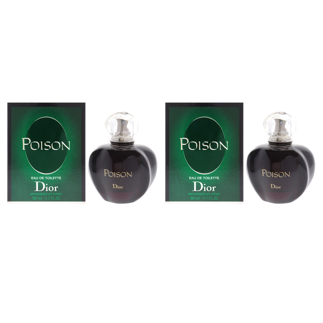 Poison by Christian Dior for Women - 1.7 oz EDT Spray - Pack of 2