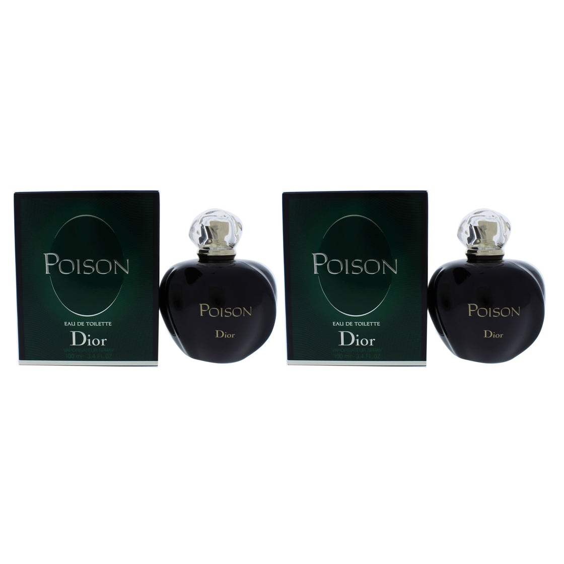 Poison by Christian Dior for Women - 3.4 oz EDT Spray - Pack of 2