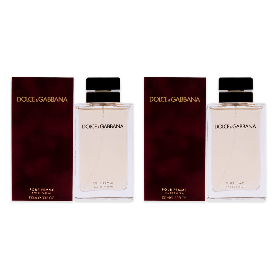 Dolce and Gabbana Pour Femme by Dolce and Gabbana for Women - 3.3 oz EDP Spray - Pack of 2