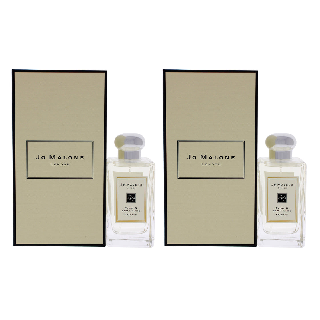 Peony and Blush Suede by Jo Malone for Women - 3.4 oz Cologne Spray - Pack of 2