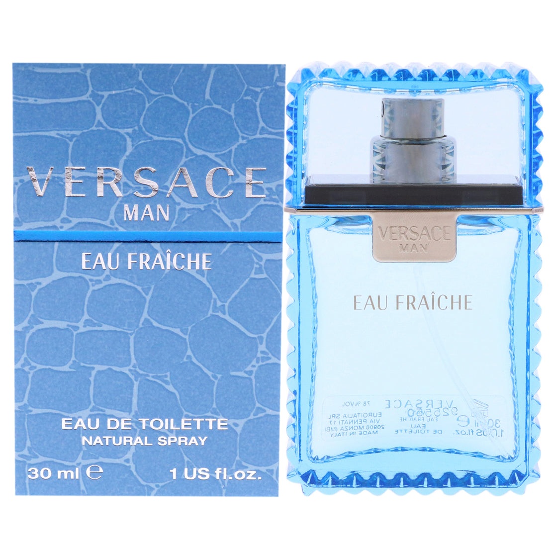 Versace Man Eau Fraiche by Versace for Men - 1 oz EDT Spray - Pack of 2