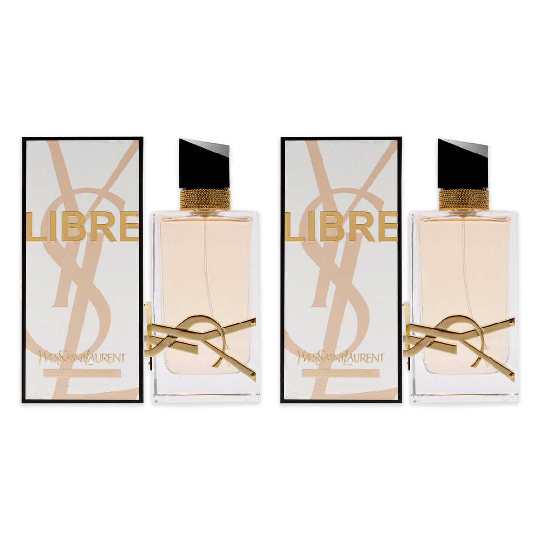 Libre by Yves Saint Laurent for Women - 1.6 oz EDT Spray - Pack of 2