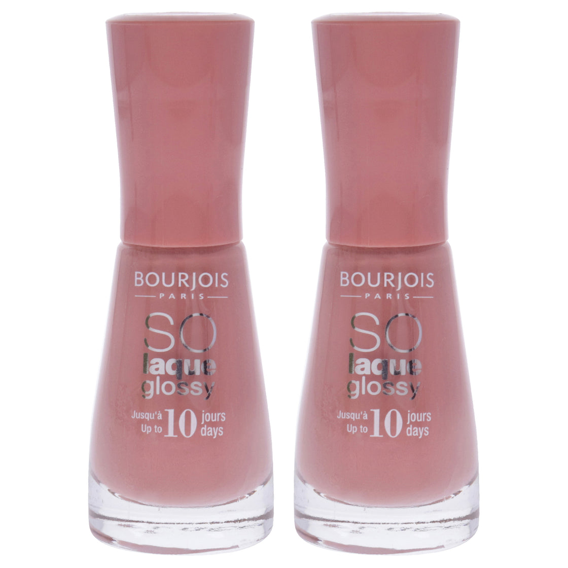 So Laque Glossy - 13 Tombee A Pink by Bourjois for Women - 0.3 oz Nail Polish - Pack of 2