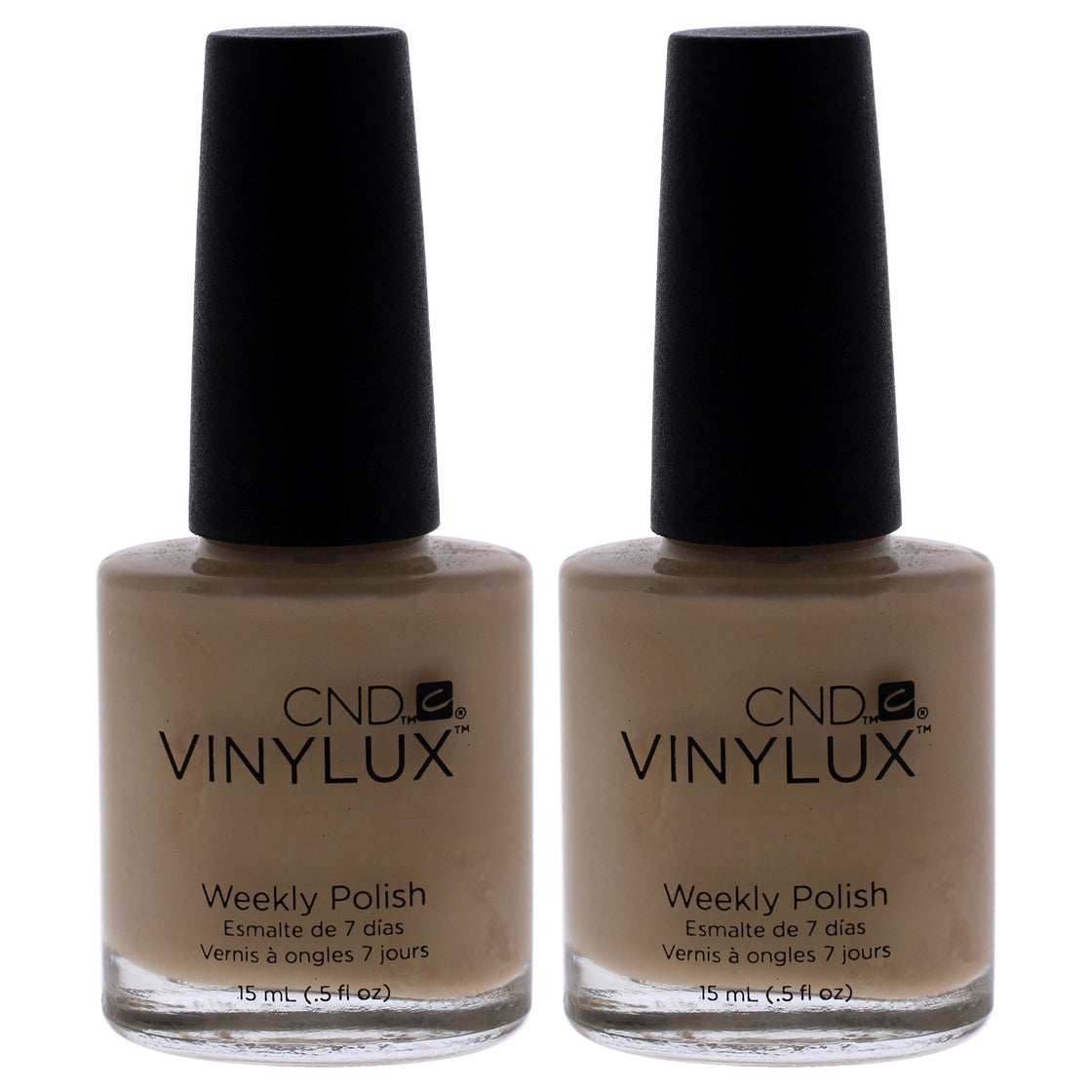 Vinylux Weekly Polish - 136 Powder My Noise by CND for Women - 0.5 oz Nail Polish - Pack of 2