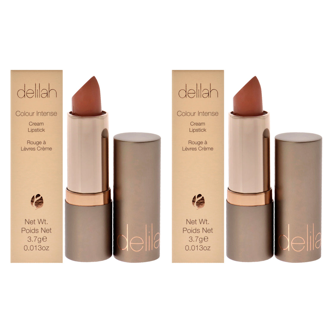 Colour Intense Cream Lipstick - Flirt by Delilah for Women - 0.13 oz Lipstick - Pack of 2