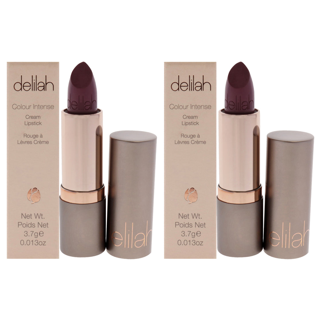 Colour Intense Cream Lipstick - Honesty by Delilah for Women - 0.13 oz Lipstick - Pack of 2