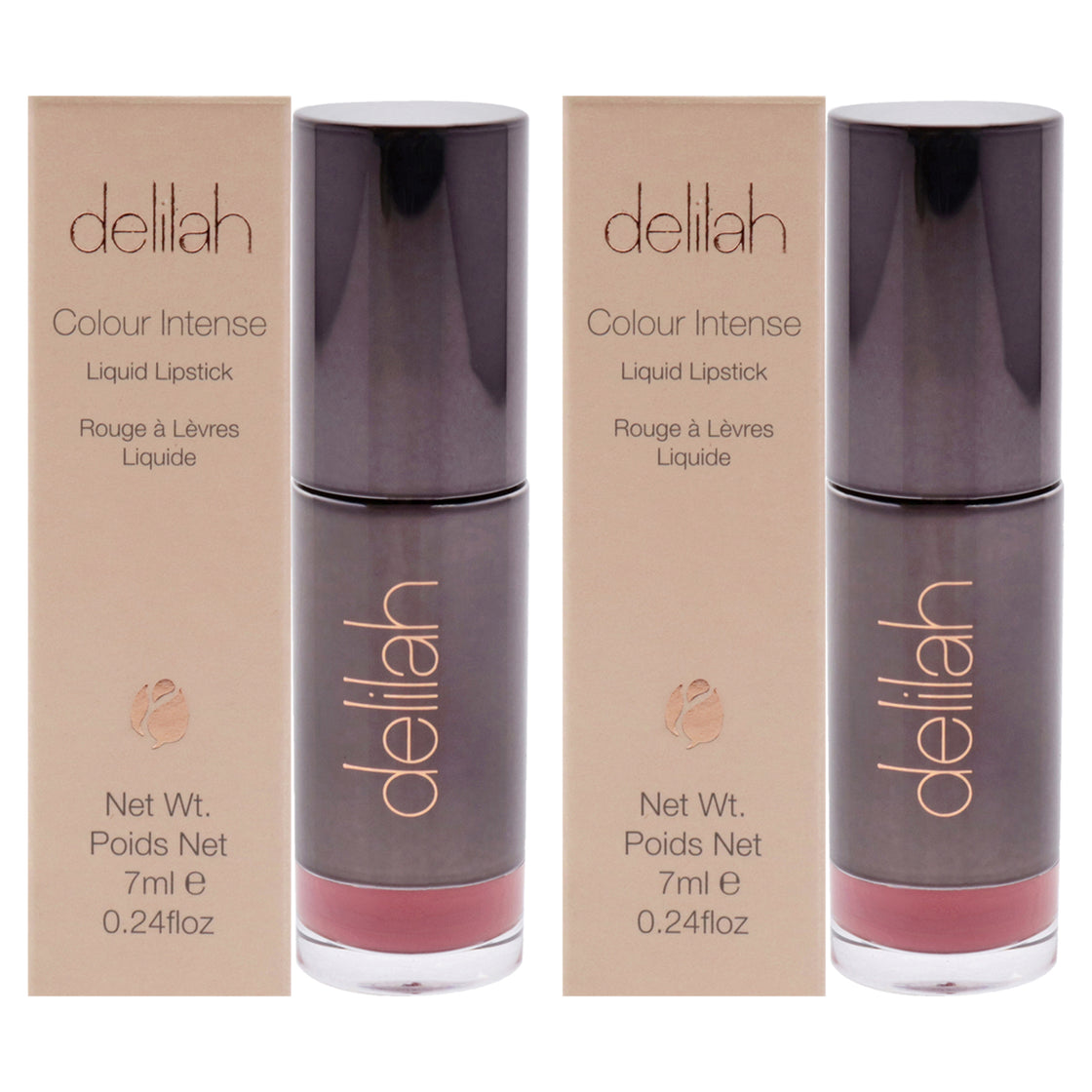 Colour Intense Liquid Lipstick - Blossom by Delilah for Women - 0.24 oz Lipstick - Pack of 2