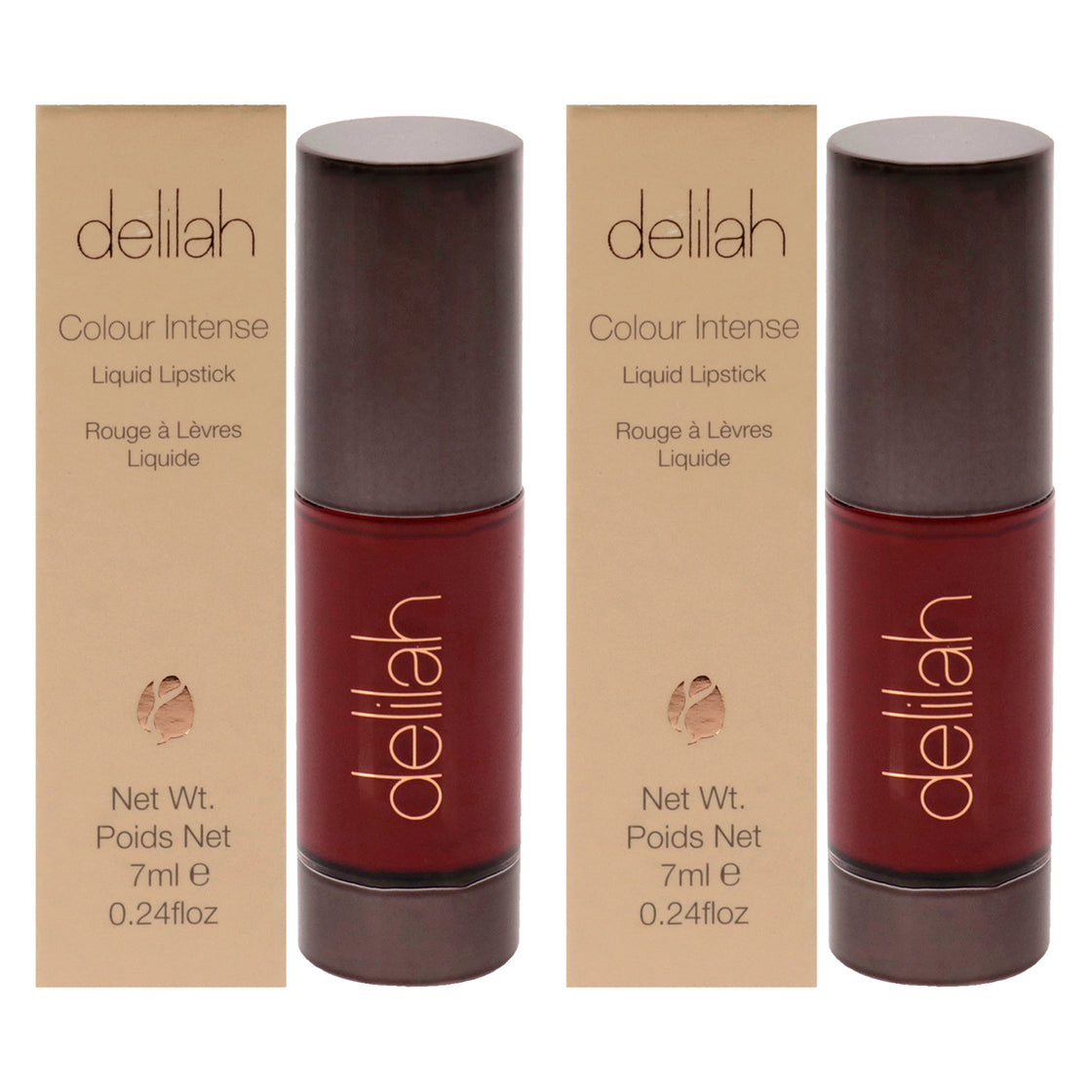 Colour Intense Liquid Lipstick - Retro by Delilah for Women - 0.24 oz Lipstick - Pack of 2