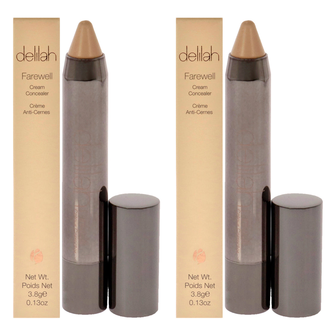 Farewell Cream Concealer - Linon by Delilah for Women - 0.13 oz Concealer - Pack of 2