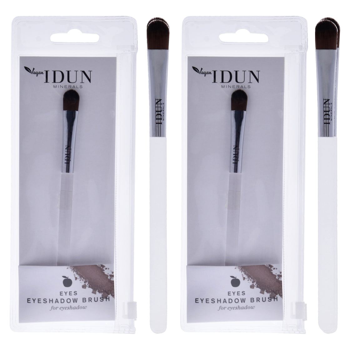 Eyeshadow Brush - 007 by Idun Minerals for Women - 1 Pc Brush - Pack of 2