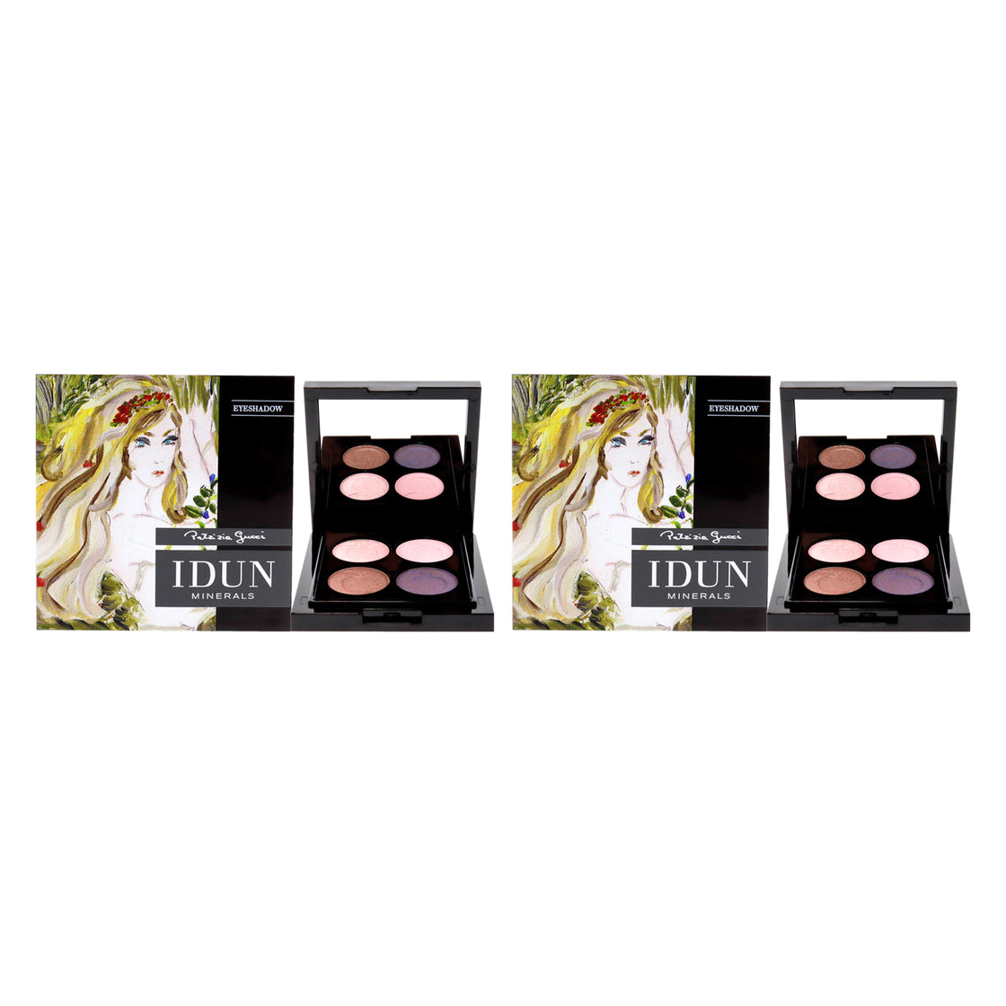 Eyeshadow Palette - 405 Norrlandssyren by Idun Minerals for Women - 4 x 0.03 oz Eye Shadow - Pack of 2