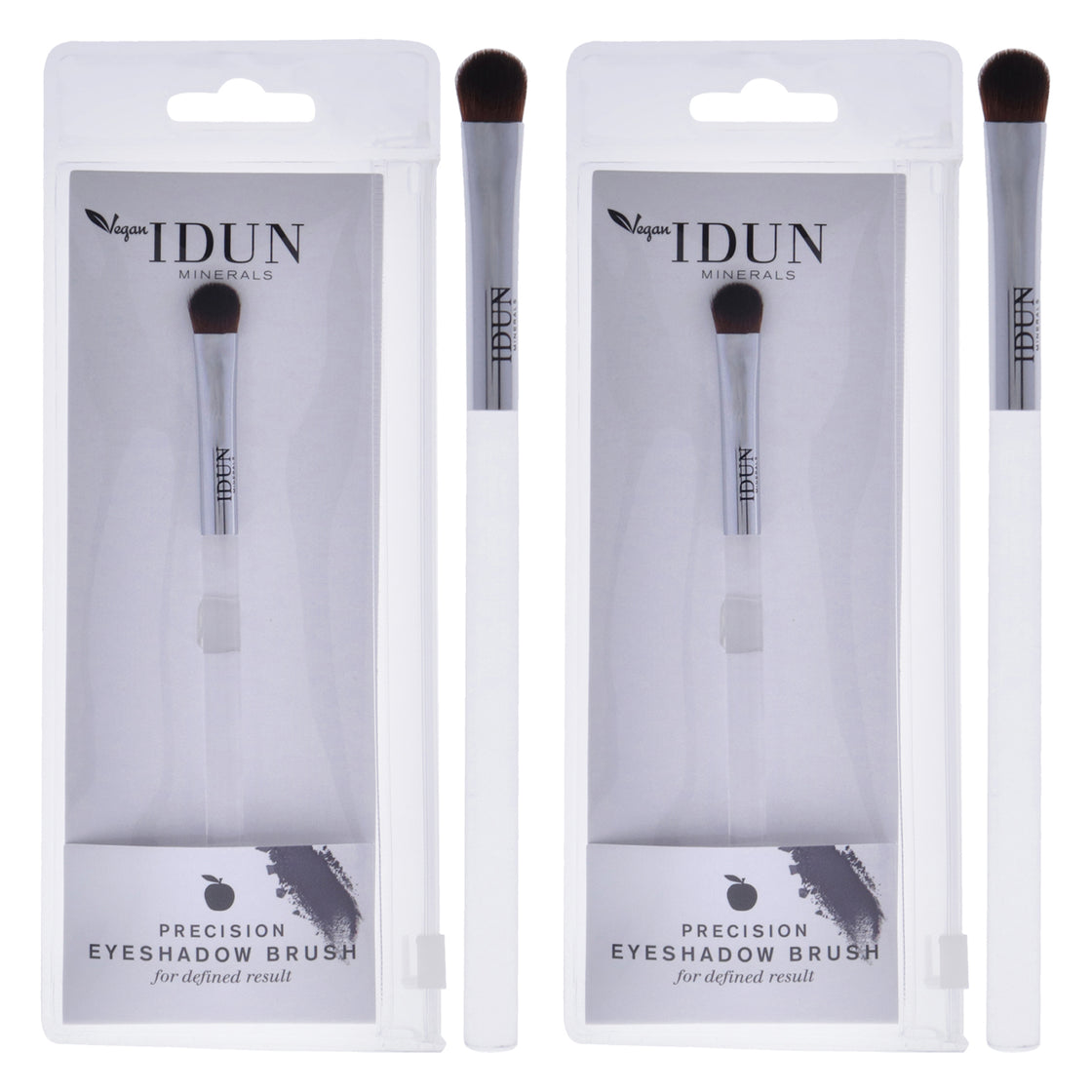 Precision Eyeshadow Brush - 013 by Idun Minerals for Women - 1 Pc Brush - Pack of 2