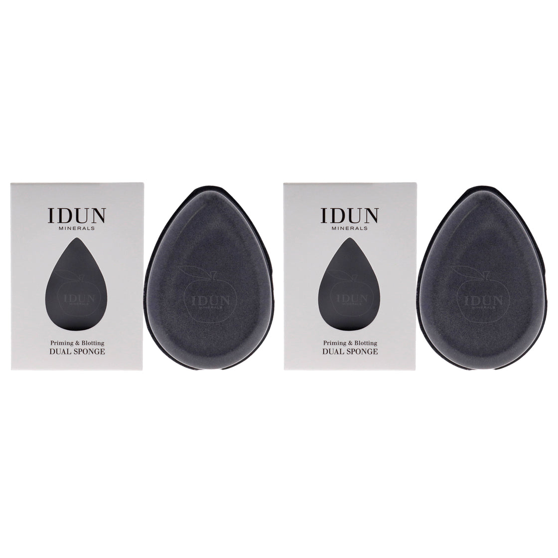 Primer and Blotting Dual Sponge - 049 by Idun Minerals for Women - 1 Pc Sponge - Pack of 2