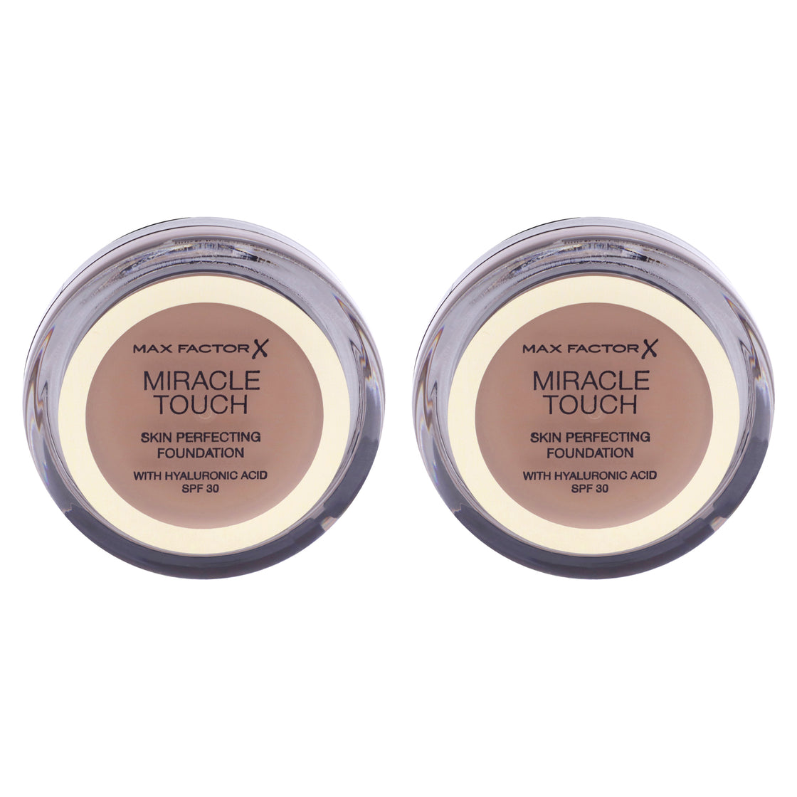 Miracle Touch Foundation SPF 30 - 85 Caramel by Max Factor for Women - 0.4 oz Foundation - Pack of 2