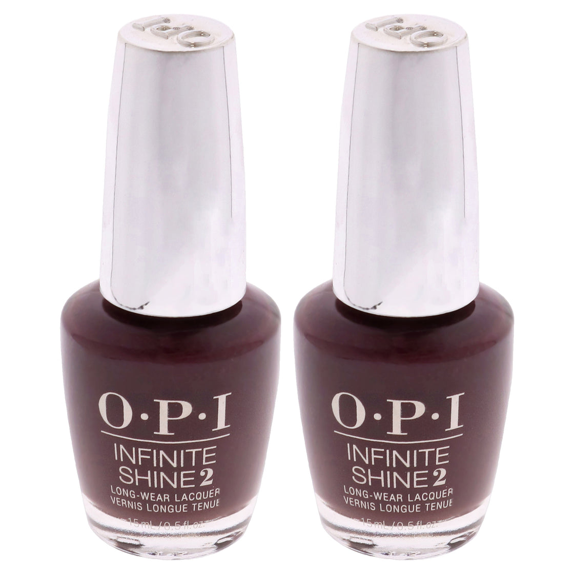 Infinite Shine 2 Lacquer - IS L25 - Never Give Up! by OPI for Women - 0.5 oz Nail Polish - Pack of 2