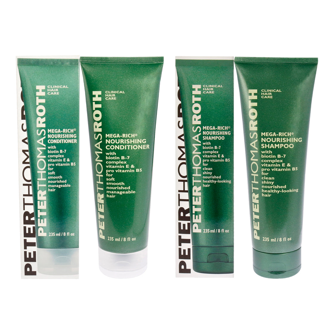 Mega-Rich Shampoo and Conditioner Kit by Peter Thomas Roth for Unisex - 2 Pc Kit 8oz Shampoo, 8oz Conditioner