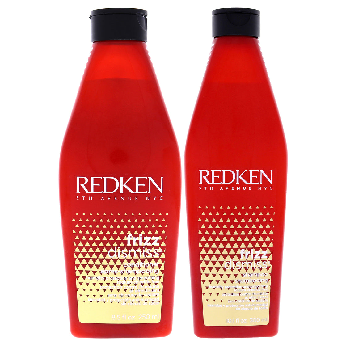 Frizz Dismiss Shampoo and Conditioner Kit by Redken for Unisex - 2 Pc Kit 10.1oz Shampoo, 8.5oz Conditioner