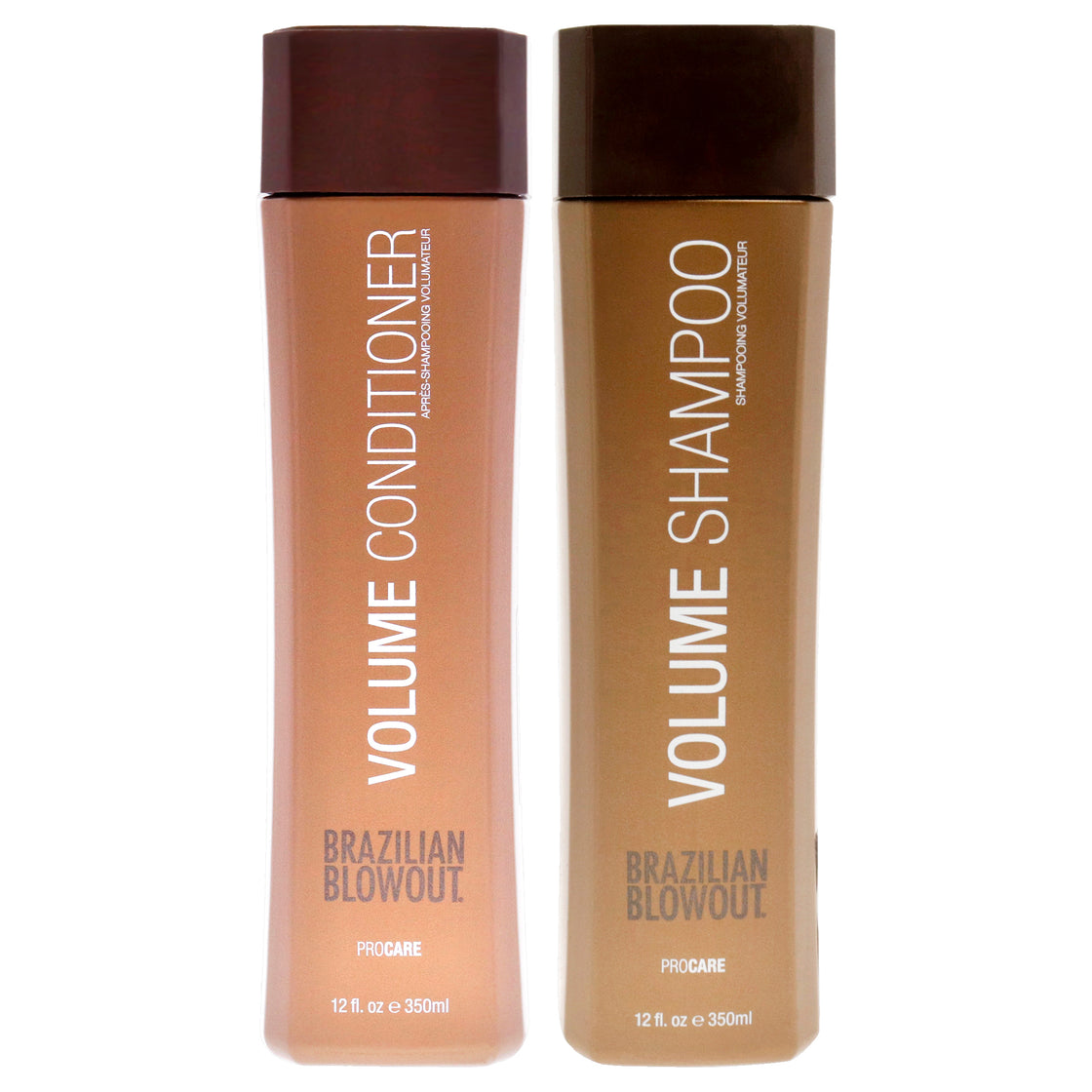 Volume Shampoo and Conditioner Kit by Brazilian Blowout for Unisex - 2 Pc Kit 12oz Shampoo, 12oz Conditioner