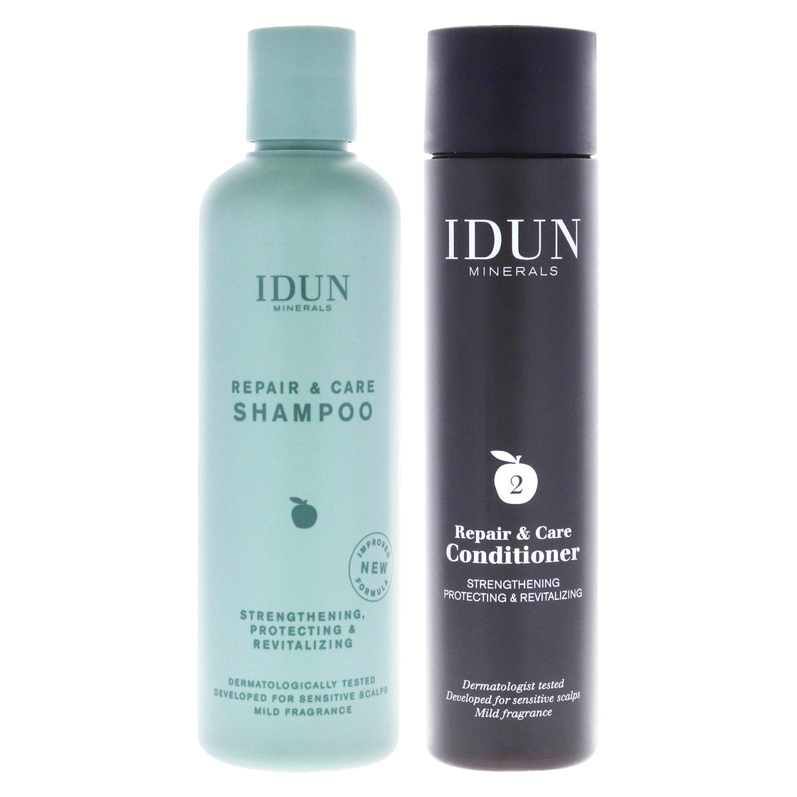 Repair and Care Shampoo and Conditoner Kit by Idun Minerals for Unisex - 2 Pc Kit 8.45oz Shampoo, 8.45oz Conditioner