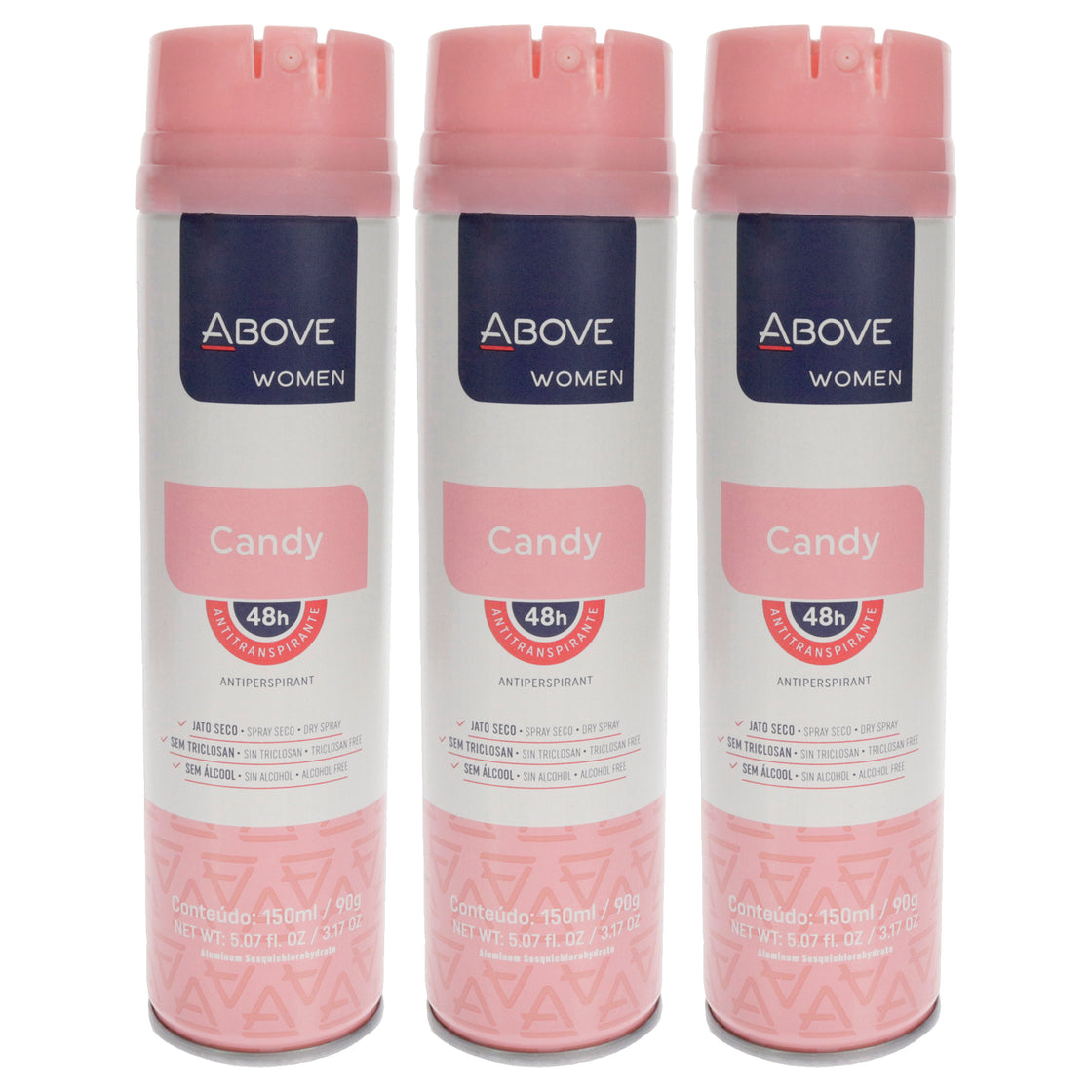 48 Hours Antiperspirant Deodorant - Candy by Above for Women - 3.17 oz Deodorant Spray - Pack of 3